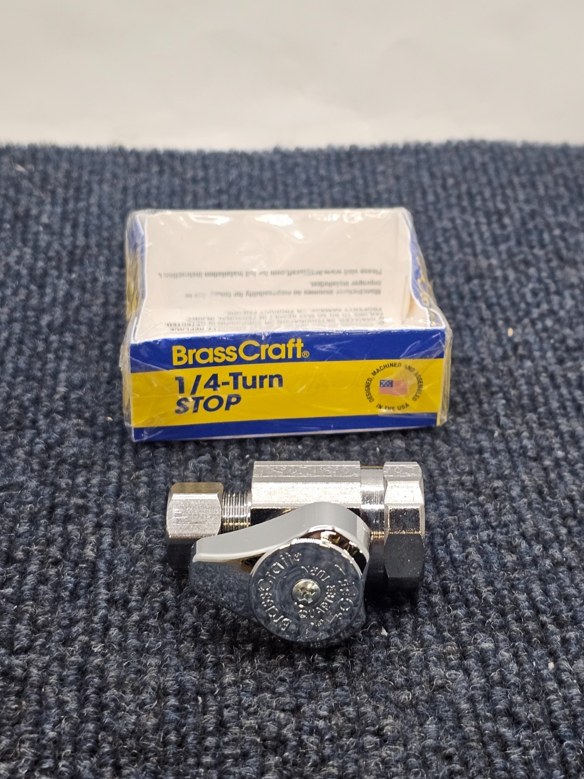 (QTY 8) BrassCraft G2R12X C 1/2″ x 3/8″ Outlet 1/4-turn Stop Straight Valve