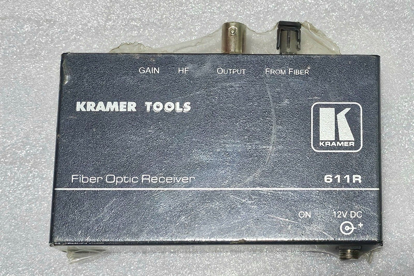 New Kramer Tools Model 611R Network Fiber Optic Receiver 12vdc – Made In Israel