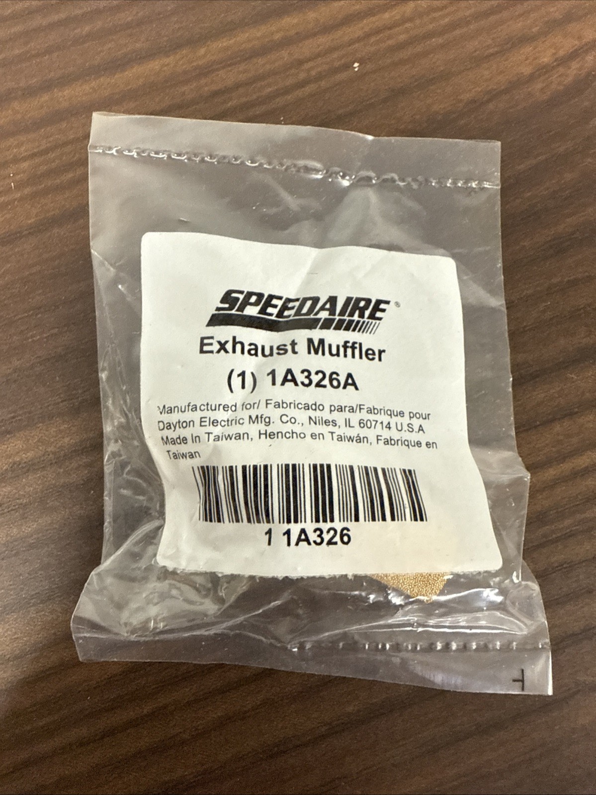 Lot Of 6 SPEEDAIRE 1A326A EXHAUST MUFFLER SEALED BAG