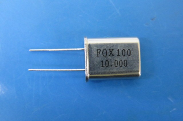 FOX FOX100 Qty of 10 per Lot QUARTZ CRYSTAL RESONATOR, 10 MHz
