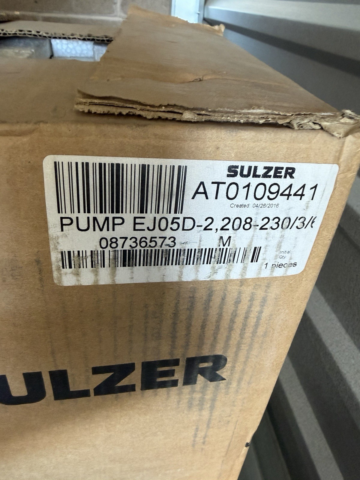 SULZER SUBMERSIBLE PUMP EJ 05D-2