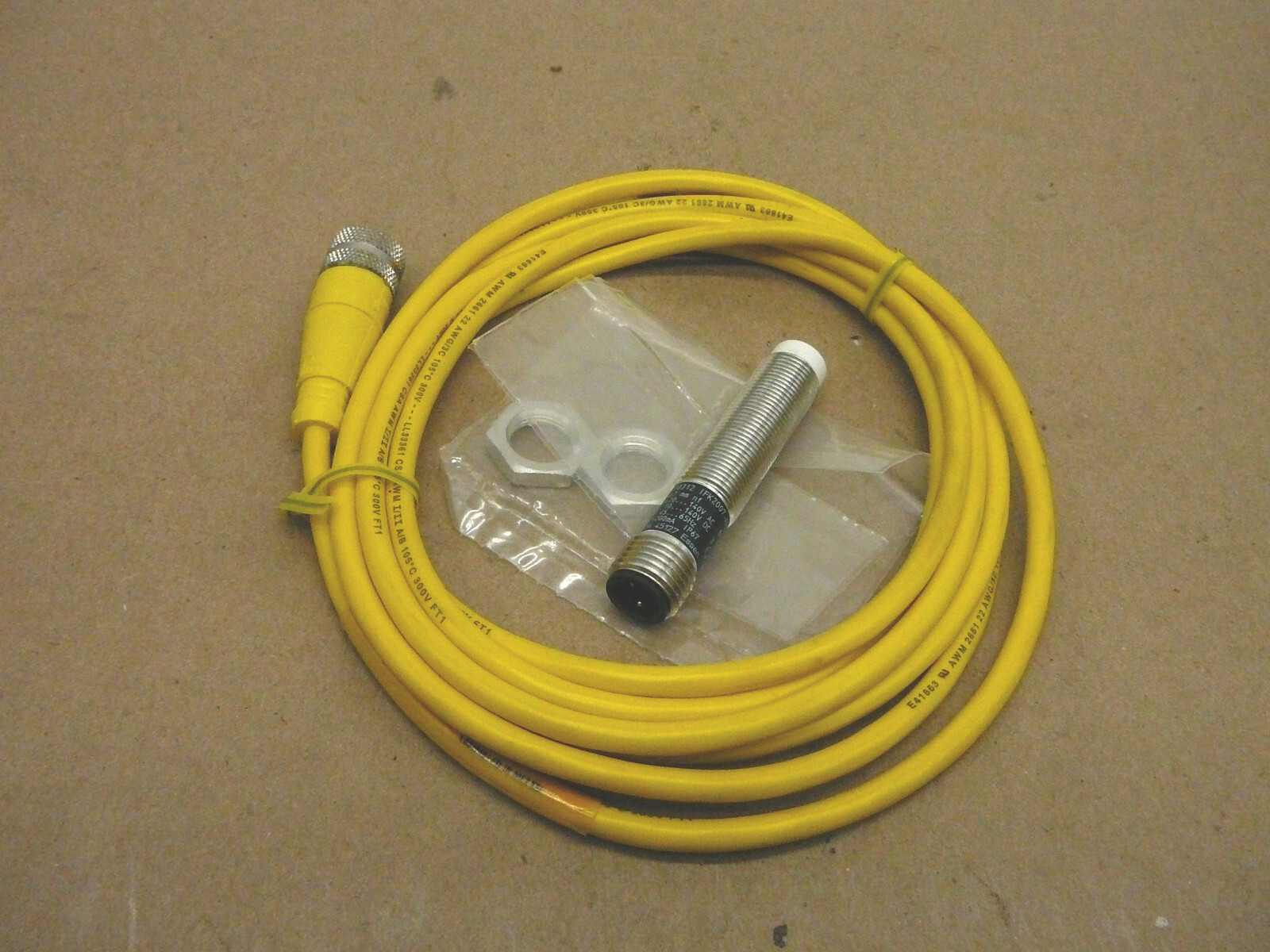 EFECTOR100 INDUCTIVE SENSOR IF0312 IFK2007-AROA/SL-LS-100AK W/3 PIN CABLE E41663