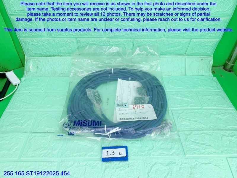 MISUMI SVEM-J2HC1-B-5 Encoder Cable as in photos, sn:9451, DHL
