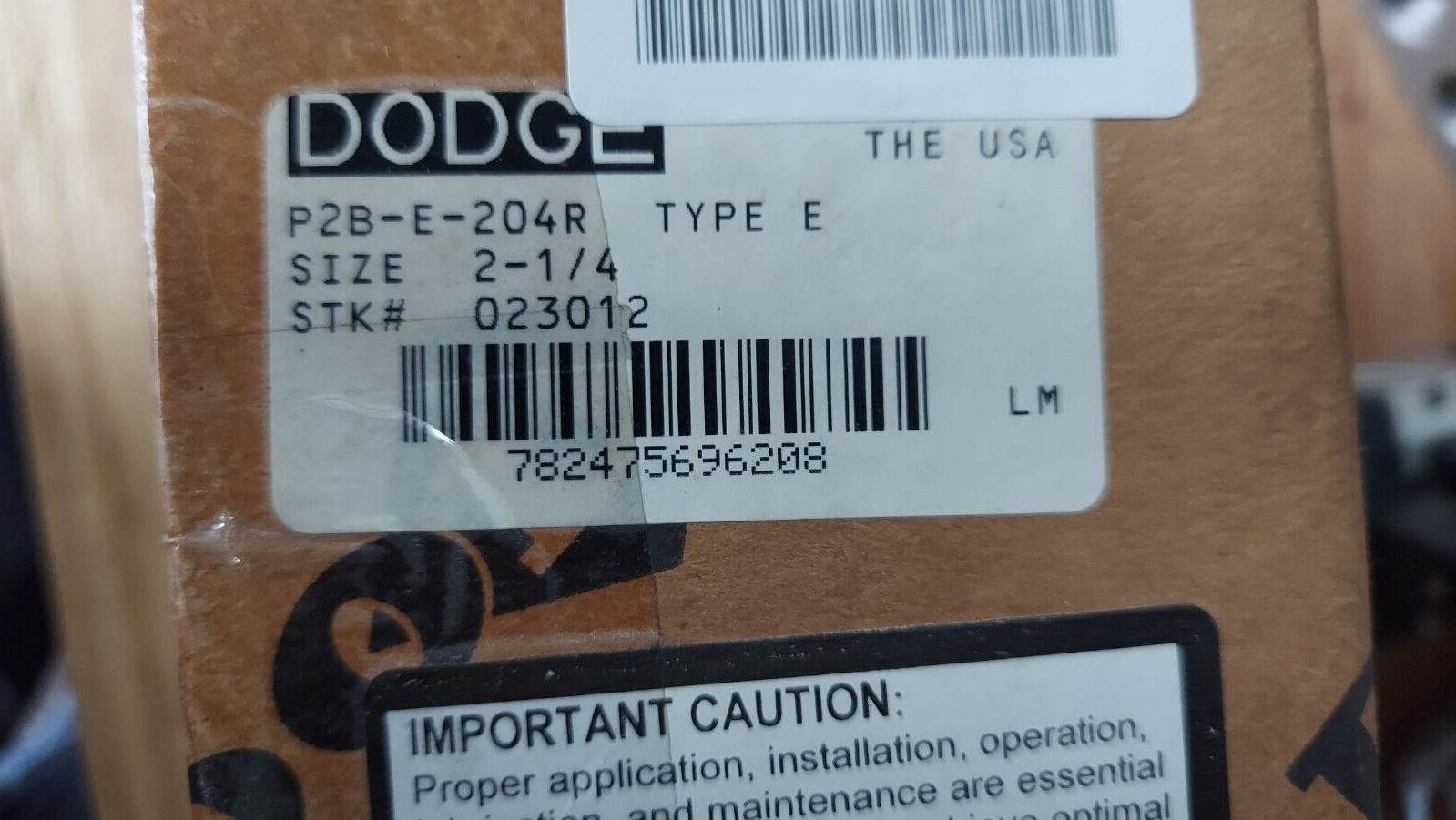 New ABB Baldor Dodge P2B-E-204R Type E Pillow Block Bearing BOX NEVER OPENED