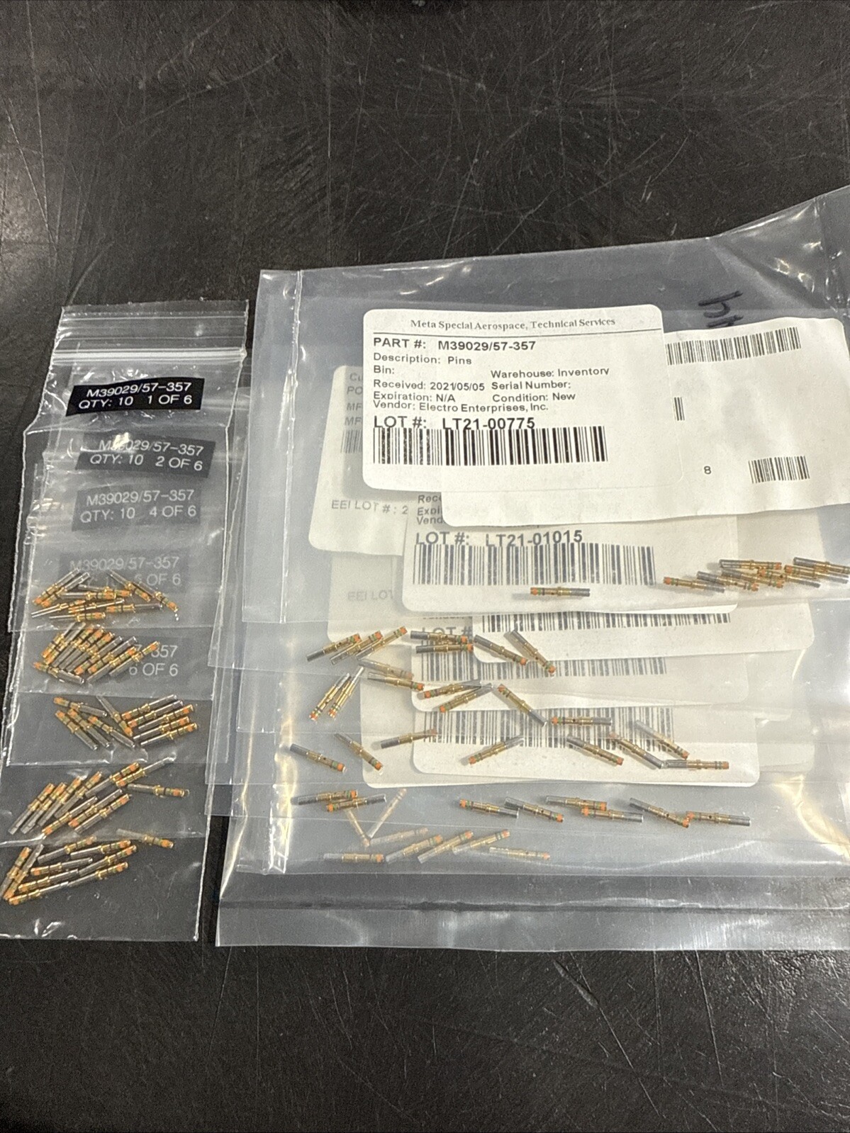 Amphenol Aerospace M39029/57-357 Mil Spec Contacts CONT SZ 20 QPL SKT -Lot of 98