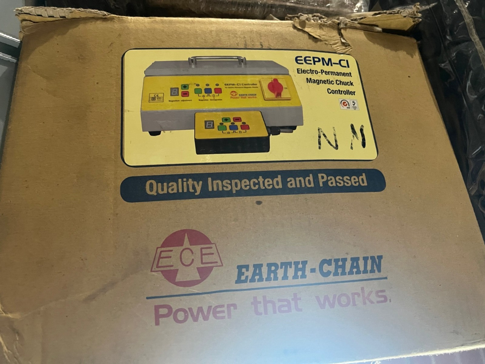 Earth Chain Electro-Permanent Magnetic Chuck EEPM Series EEPM-CI controller