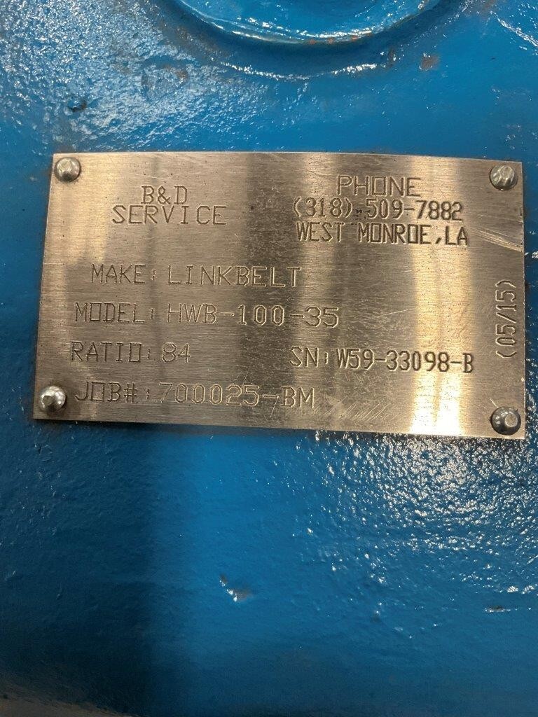 Linkbelt HWB100-84 stk# 03438