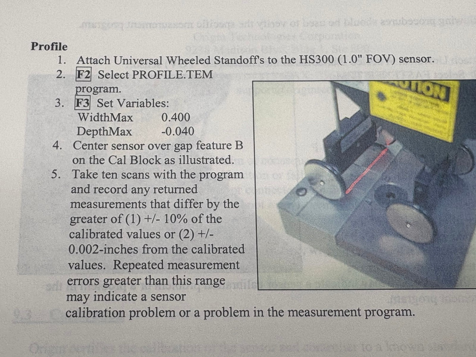 Lasergauge 1000-B2 Laser Profile Measurement System Optical Metrology***TESTED**