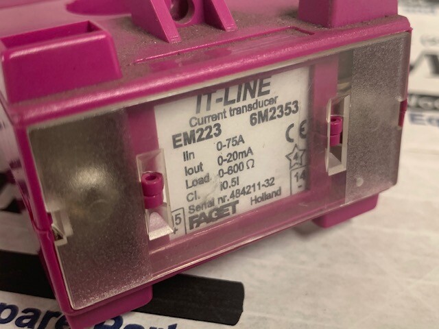 Faget IT-Line Current Transducer – EM223 – 6M2353 w/Warranty