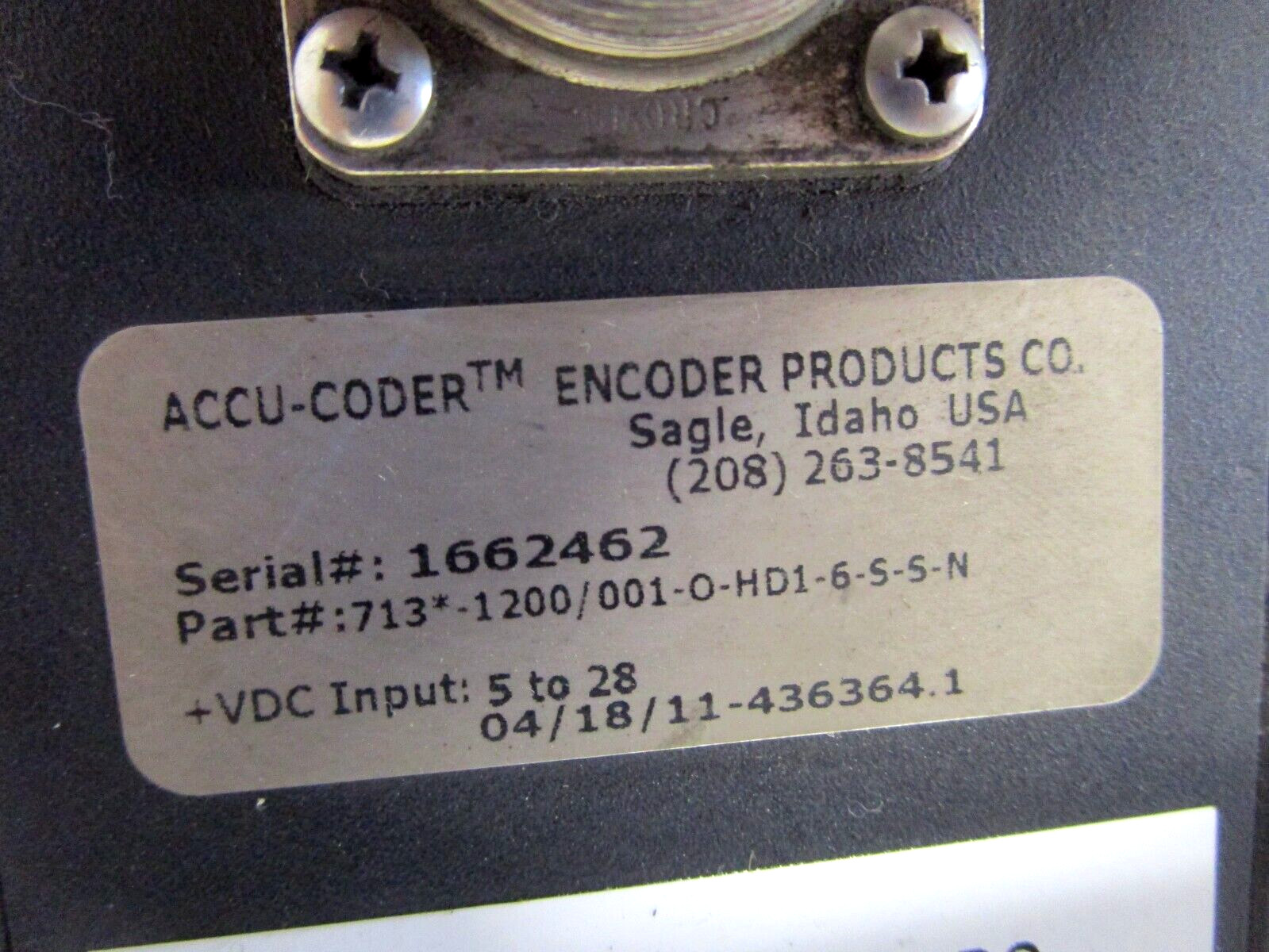 ENCODER PRODUCTS 713-1200/001-O-HD1-6-S-5-N ENCODER INCREMENTAL SHAFT