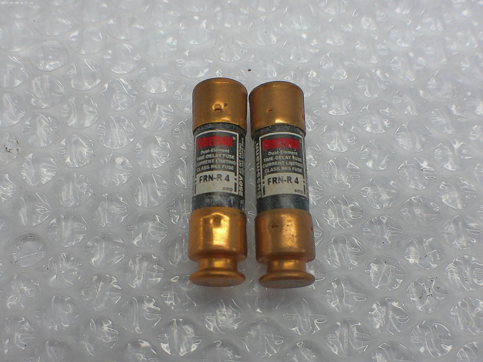 FUSETRON FRN-R4 FUSE LOT OF 2 NSNP.