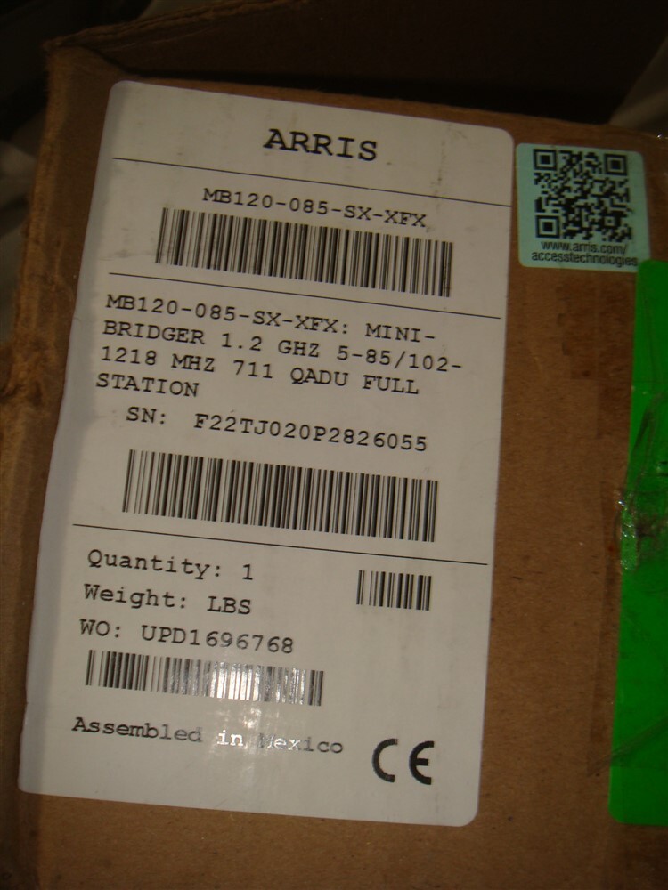 ARRIS MB120-085-SX-XFX Mini Bridge 1.2 Ghz Rf Amplifier -NOB
