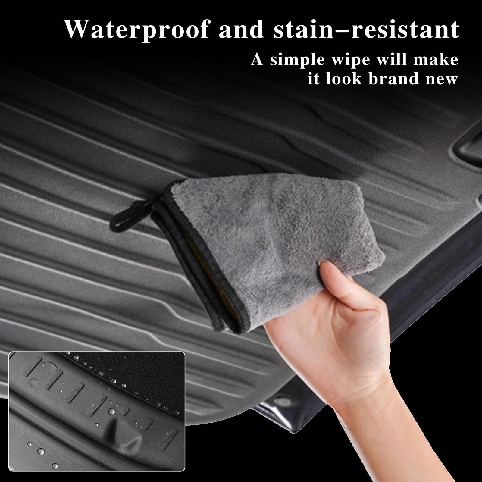 Trunk Tailgate Mat, Rear Bumper Guard & Side Protector Set for 2025 2026 Tesl…