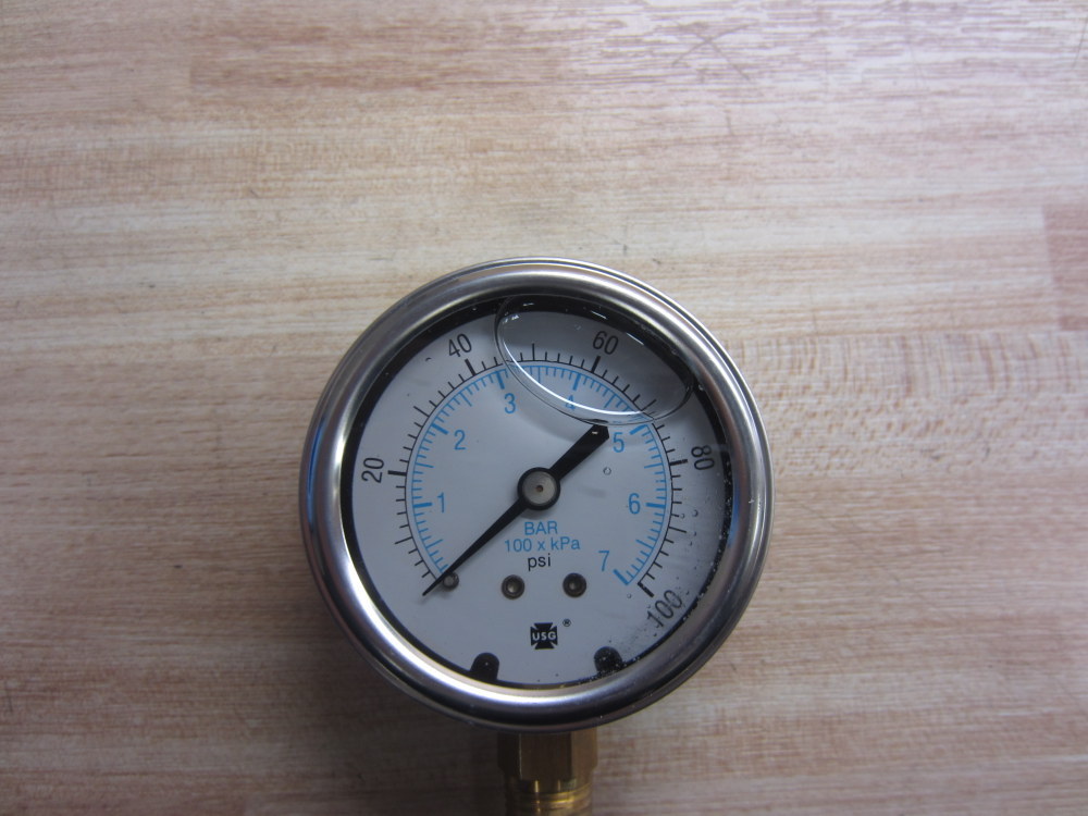 Ametek USG 165298 Gauge 0-100 PSI/KPA/BAR