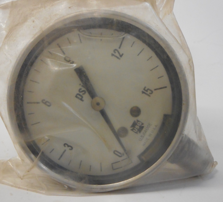 AMTEK USG 1X680, PRESSURE GAUGE 0-15 PSI, LIQUID FILLED, 1/4″ NPT, 2-3/4″ OD