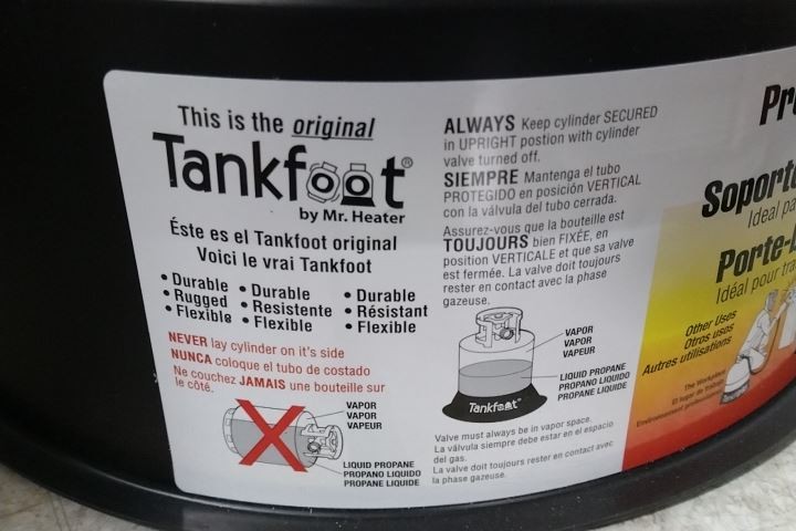 B & K F273169-6 5 Pk Mr. Heater Plastic Tank Stabilizer (BW)