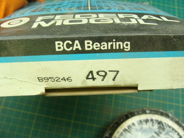 LOT OF 2 GENUINE FEDERAL MOGUL – BOWER BCA TAPERED ROLLER BEARINGS 497