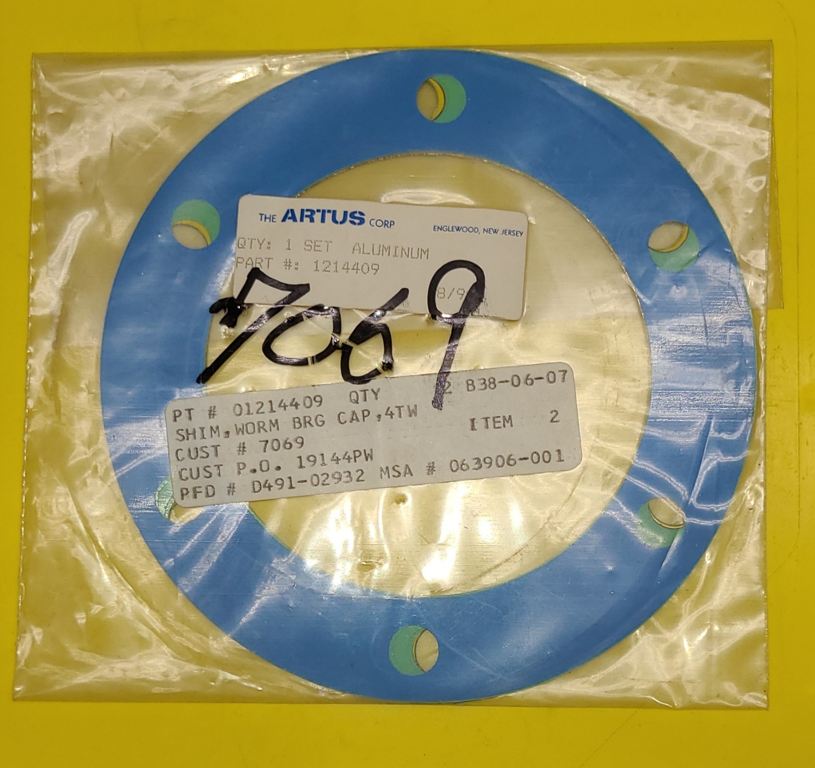 Artus Corp 1214409 Aluminum Gasket Set
