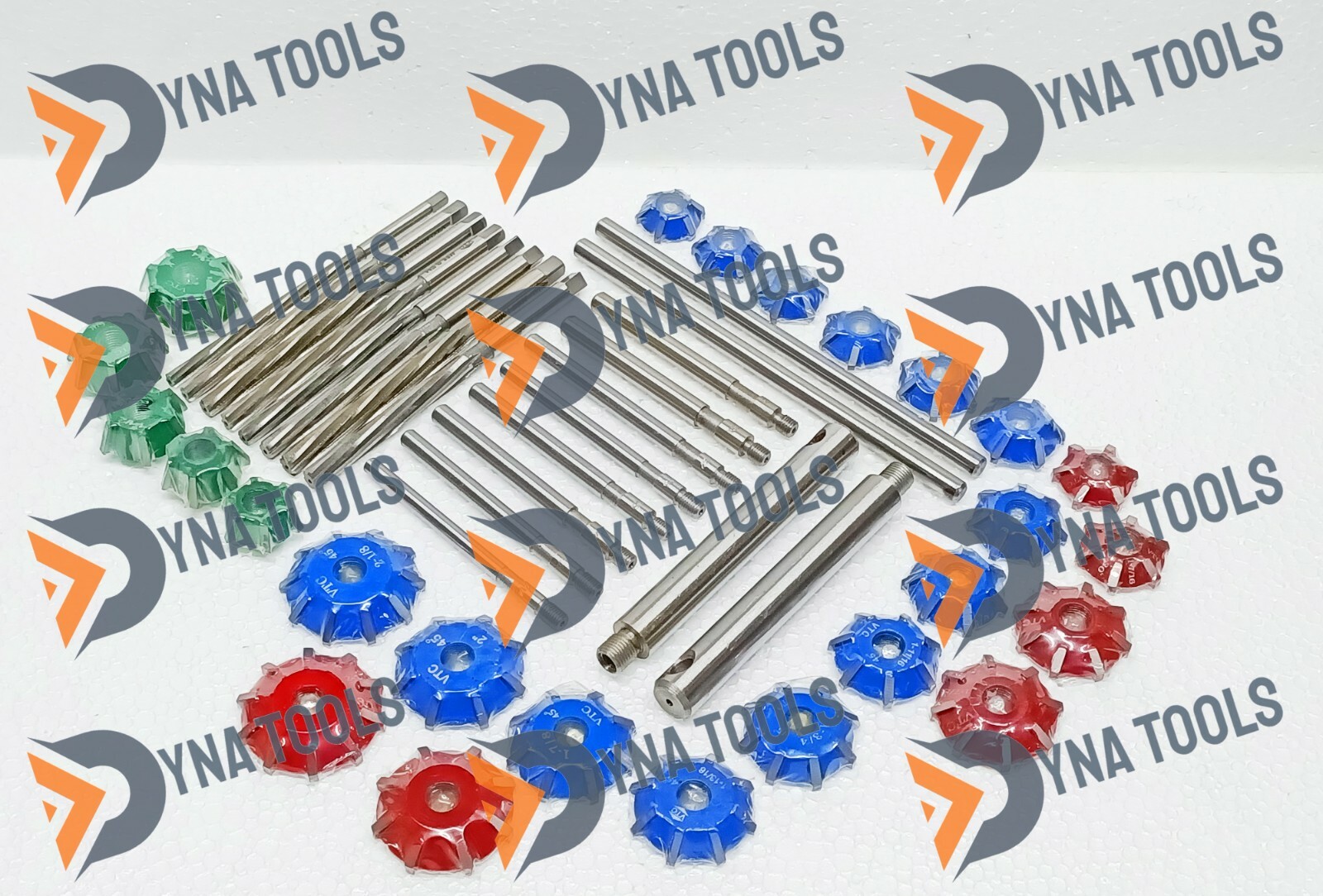 3 Angles Carbide Tipped Valve Seat Cutter Set + Reamers For DIESEL PETROL ENGINE