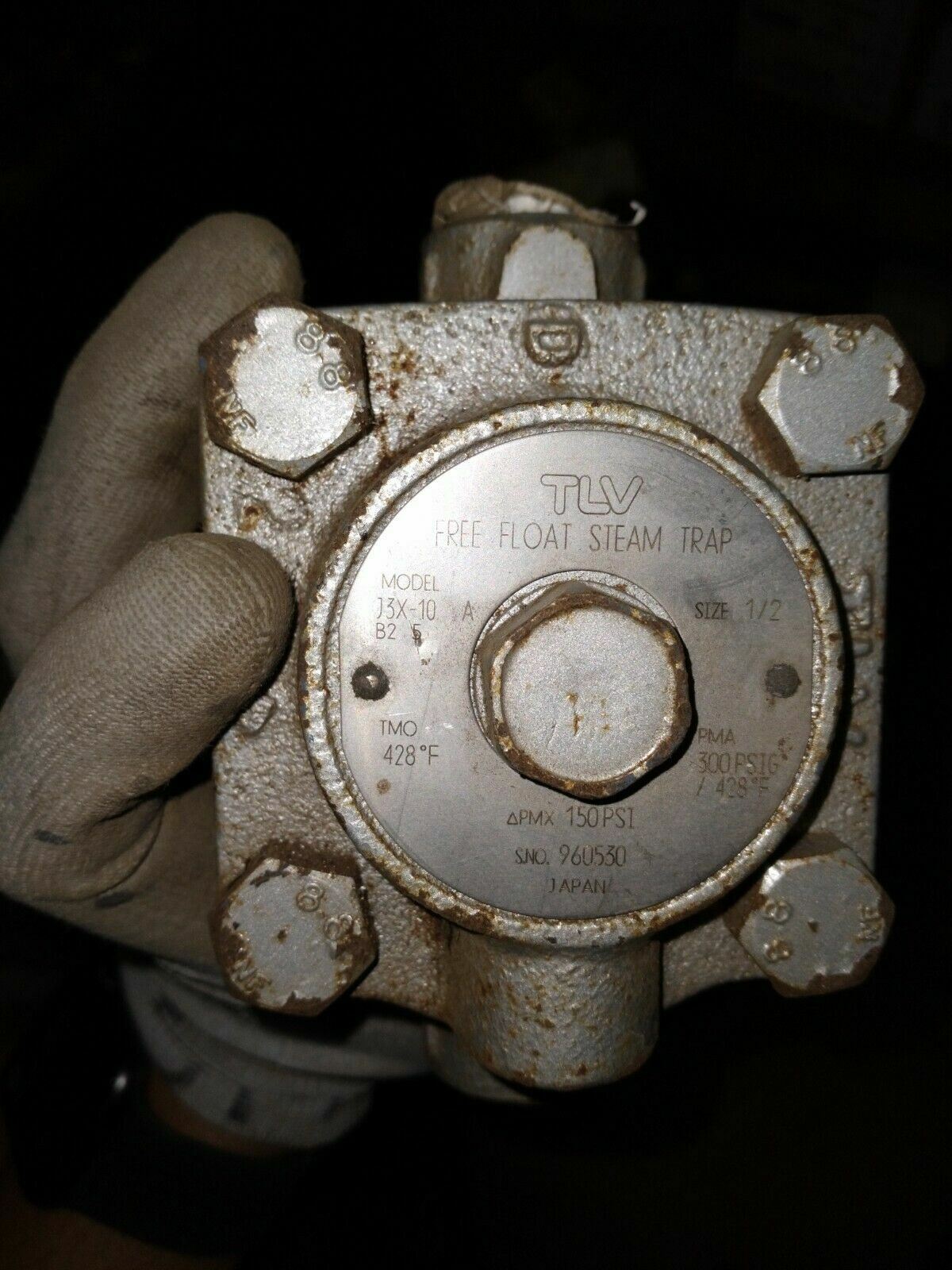 TLV J3X-10 Free Float Steam Trap 1/2 Inch Ports 300 PSIG Industrial Plumbing