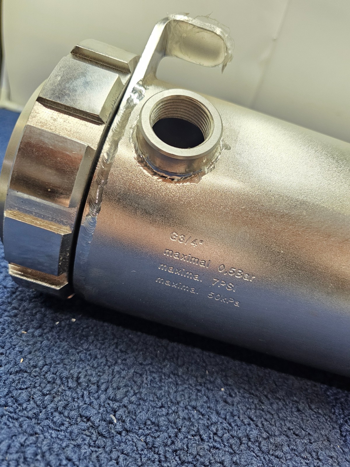Heavy Duty Replacement Combustion Chamber G3/4″ 0.5Bar 7PSI 50kPa 13″ Length