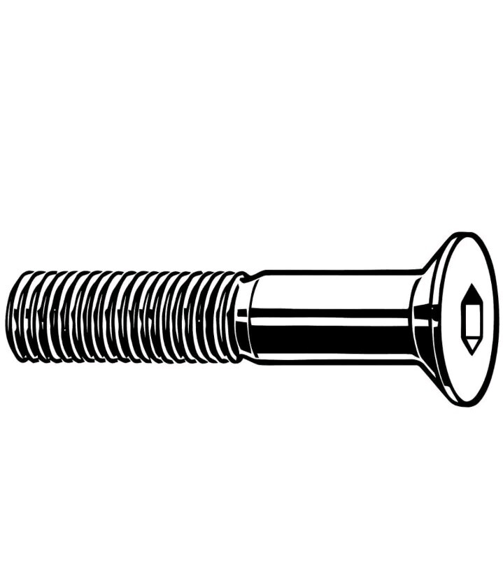 GRAINGER APPROVED M07400.050.0035 ScktFltHdScrw,Steel,M5-0.8,35mm L,PK100 6DU60