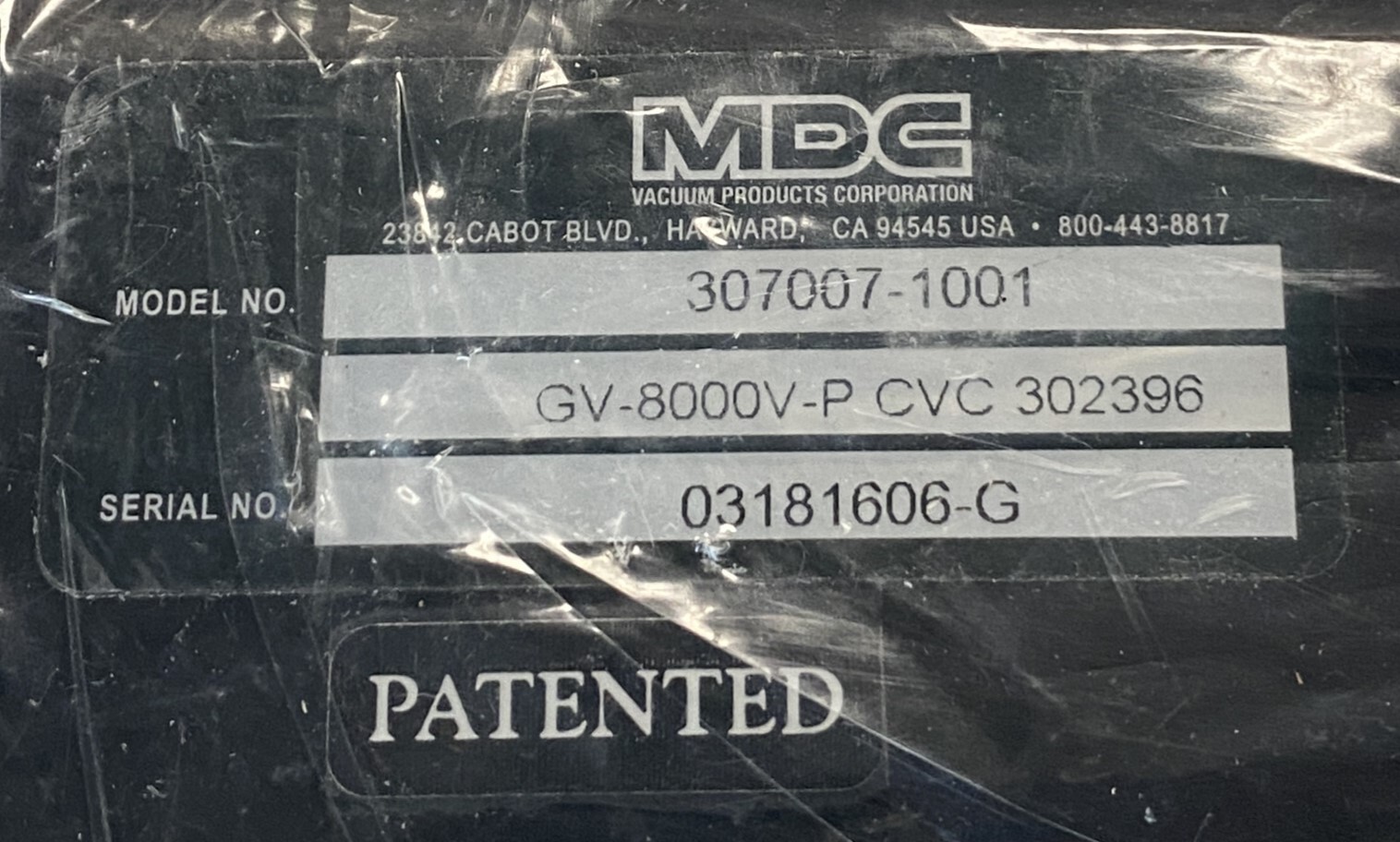 MDC Vacuum Products 307007-1001 Stainless Steel High Vacuum Gate Valve