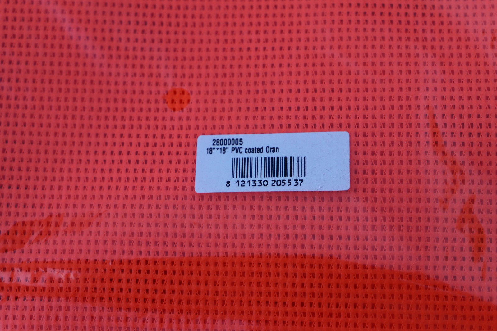 PVC COATED 18″ x 18″ ORANGE FLAG