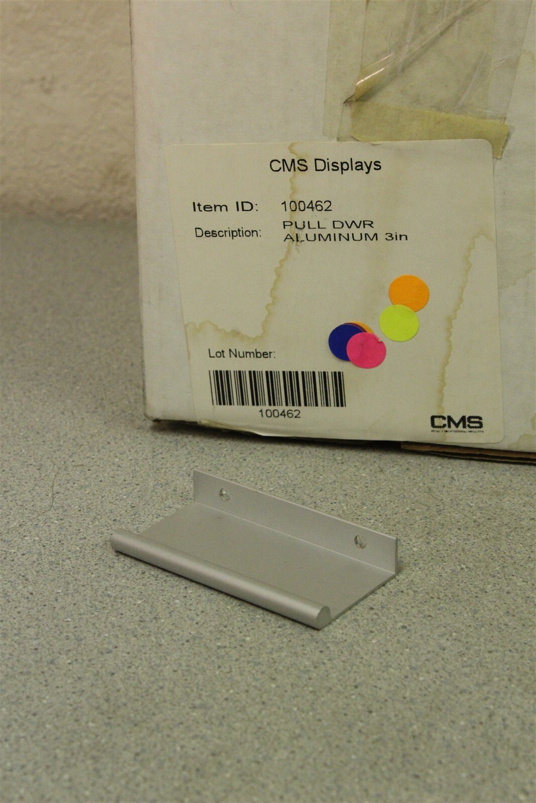 NEW CMS Displays 100462 Drawer Pull Aluminum 3 in. *FREE SHIPPING*