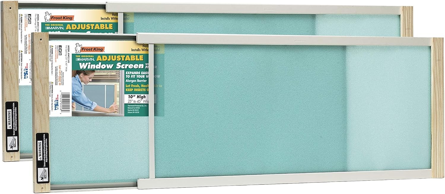 Frost King 2AWS1145 WB 10in High x Fits 25 – 45in wide (2-Pack), Natural