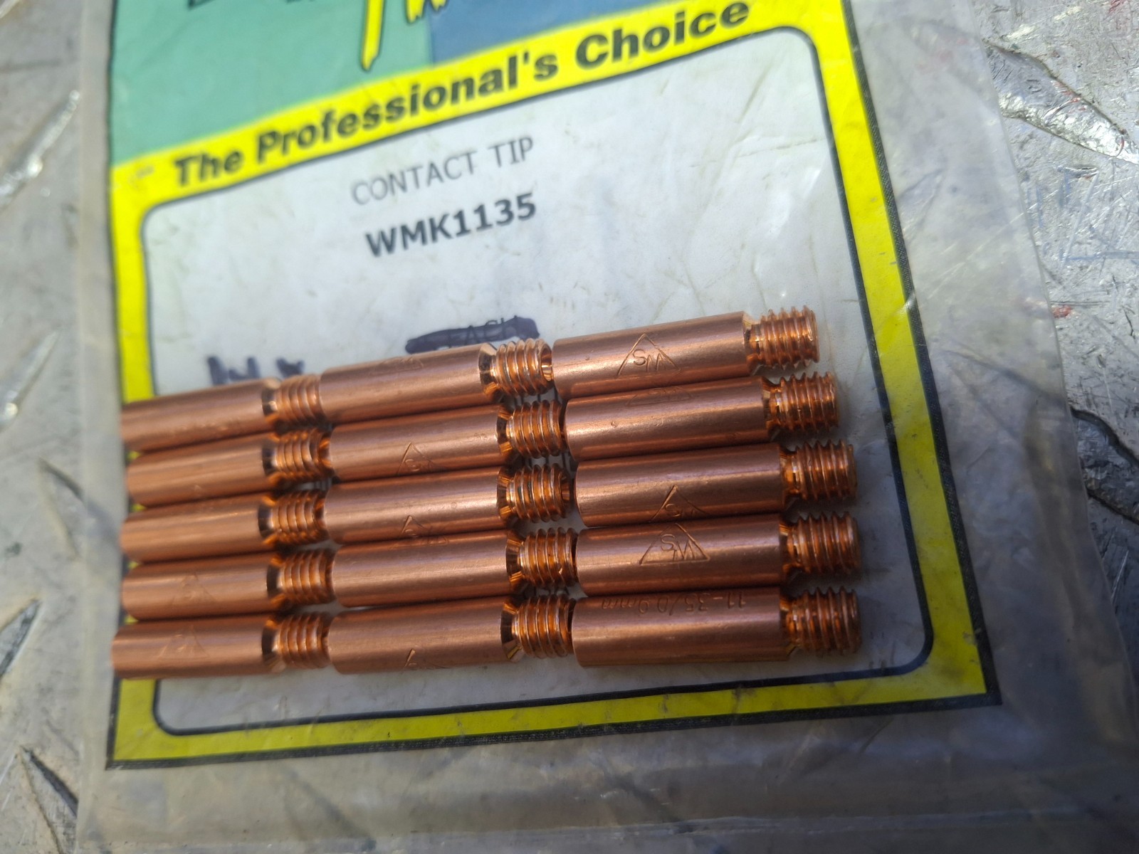 Weldmark by Tweco WMK1135 MIG Copper Welding Contact Tips Lot of 15