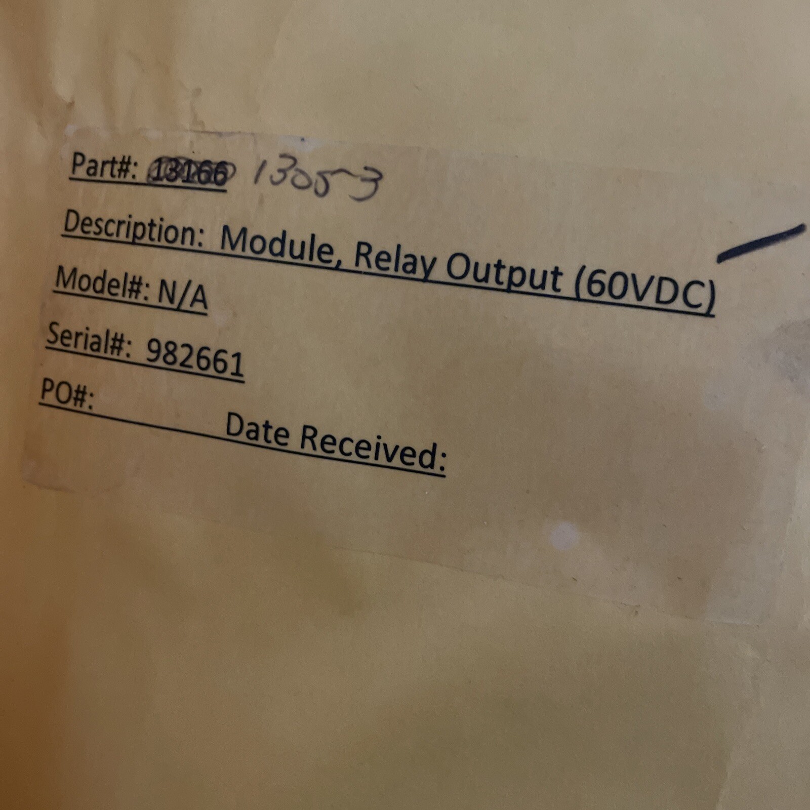 Avery Weigh Tronix GSE Module Relay Output 24350B-100C2