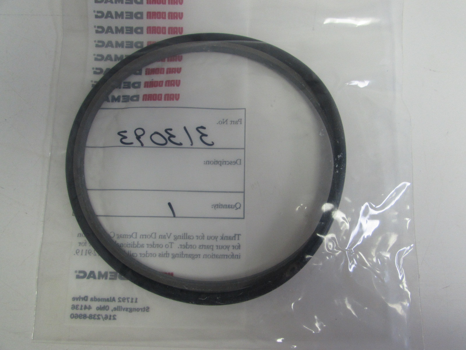 VAN DORN DEMAG 313093 INJECTION SEAL **NIB**