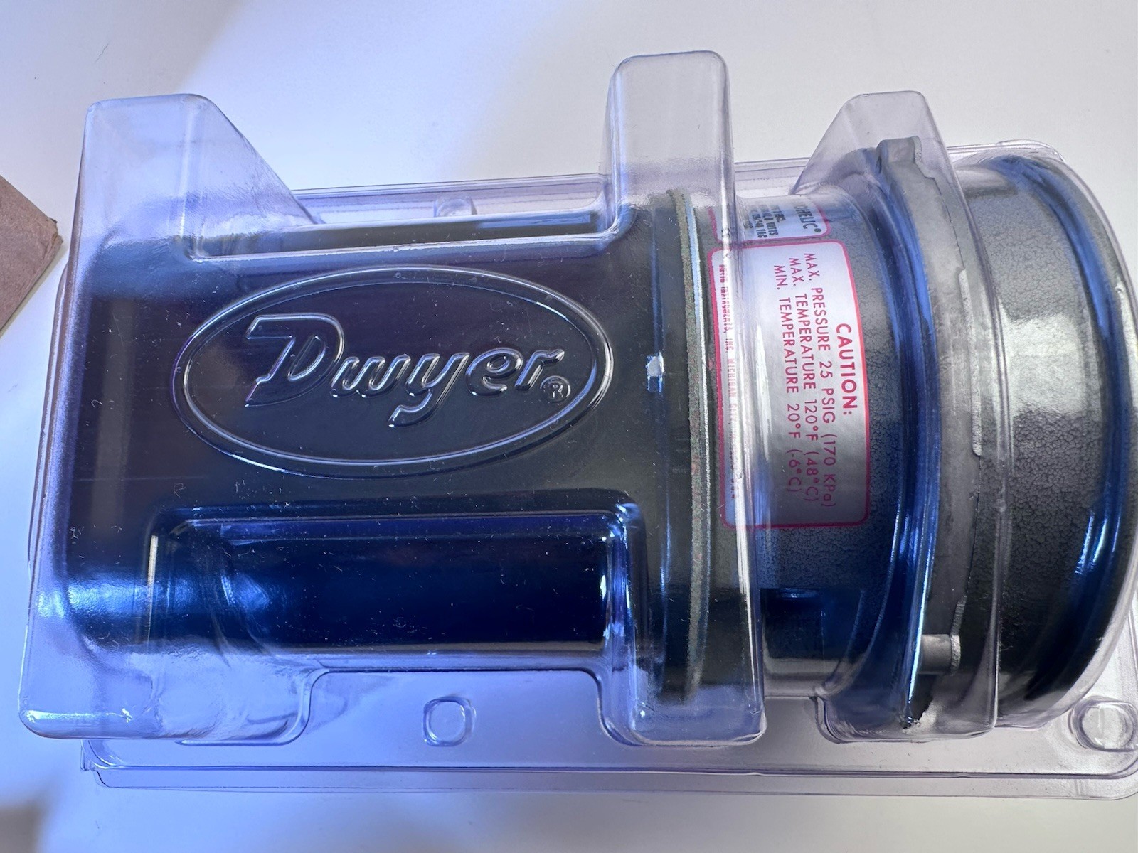 Dwyer 3100 PHOTOHELIC PRESSURE SWITCH/GAGE RANGE:0″-100″