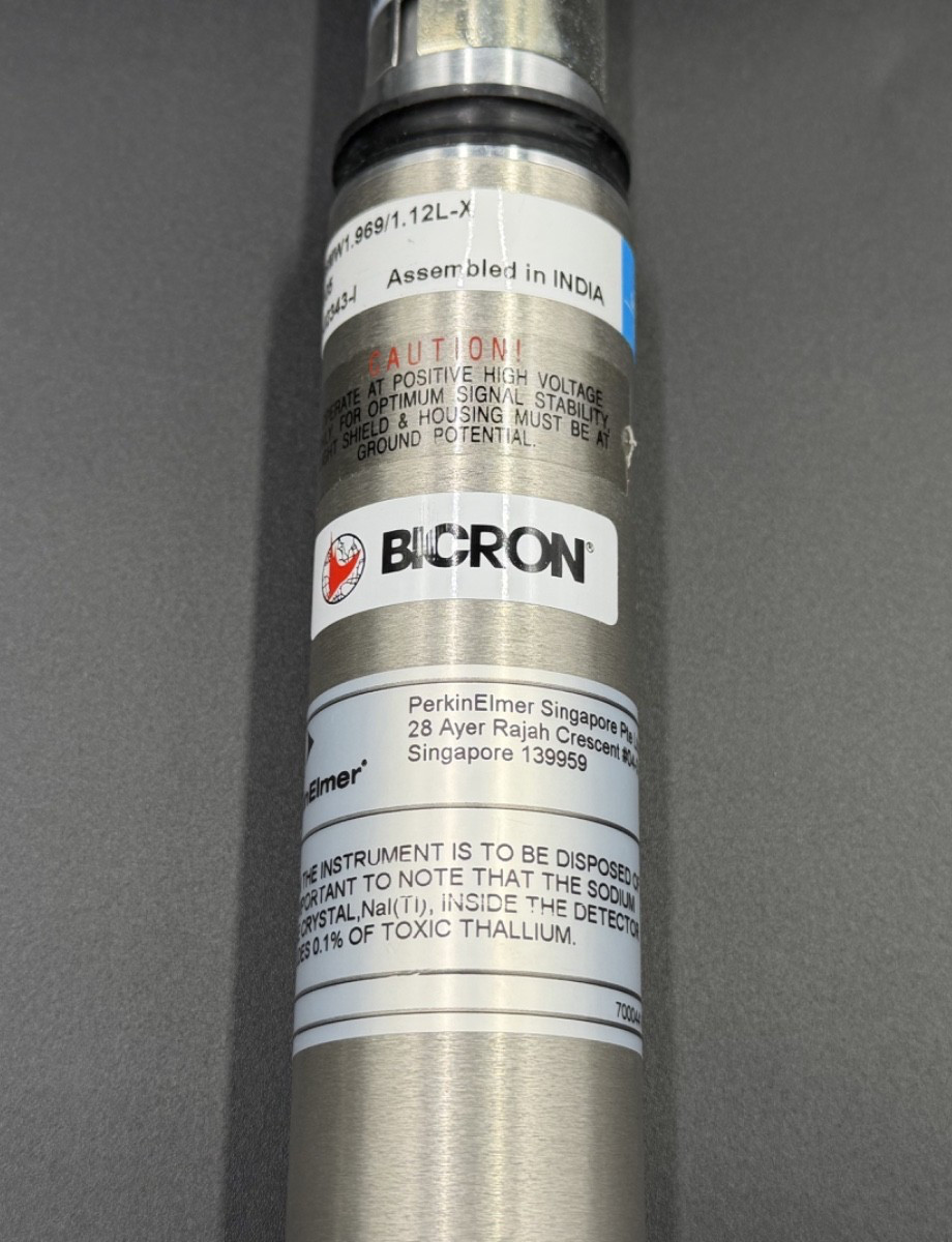 Bicron PerkinElmer 1.26MW1.969/1.12L-X NaI(Tl) Scintillation Detector 1600-5105
