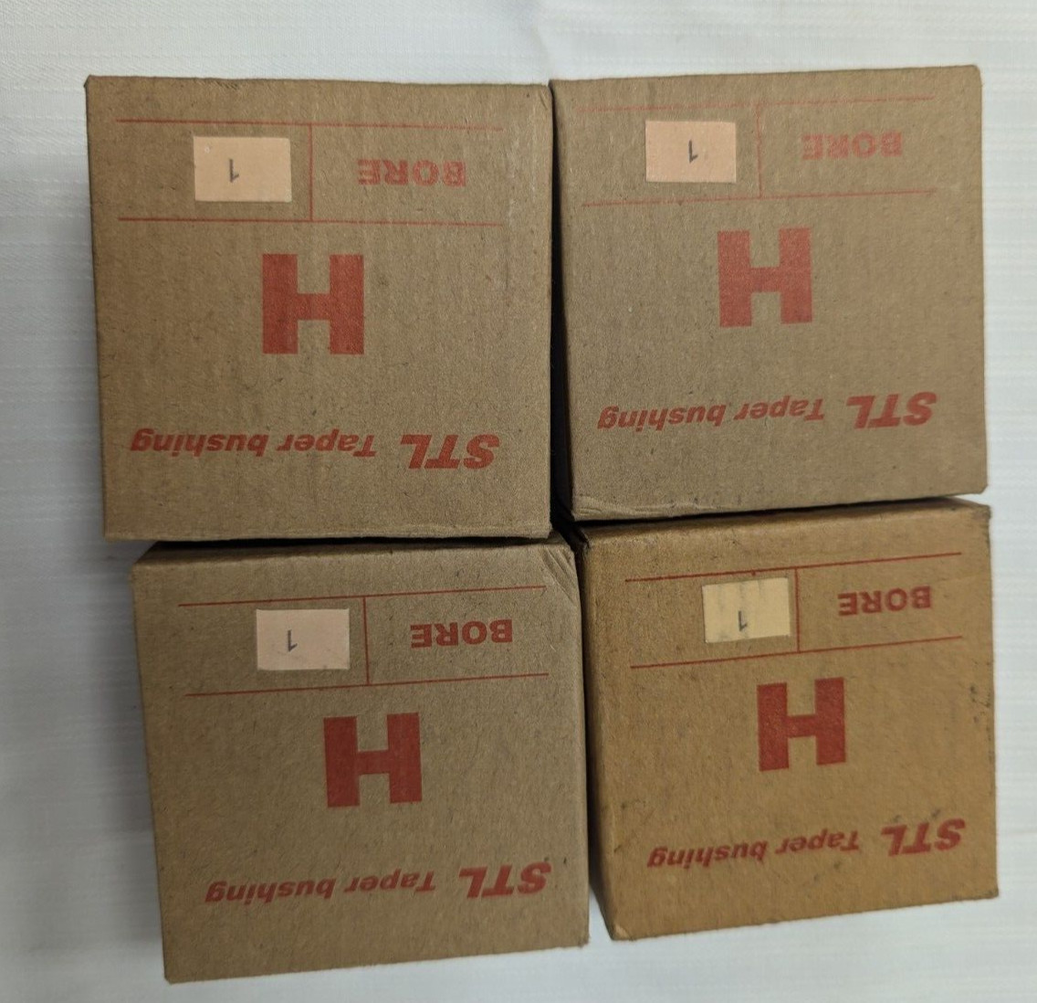 Lot of 4 B & B 1″ Bore Split Taper Bushings, #HX1 (New in original boxes)