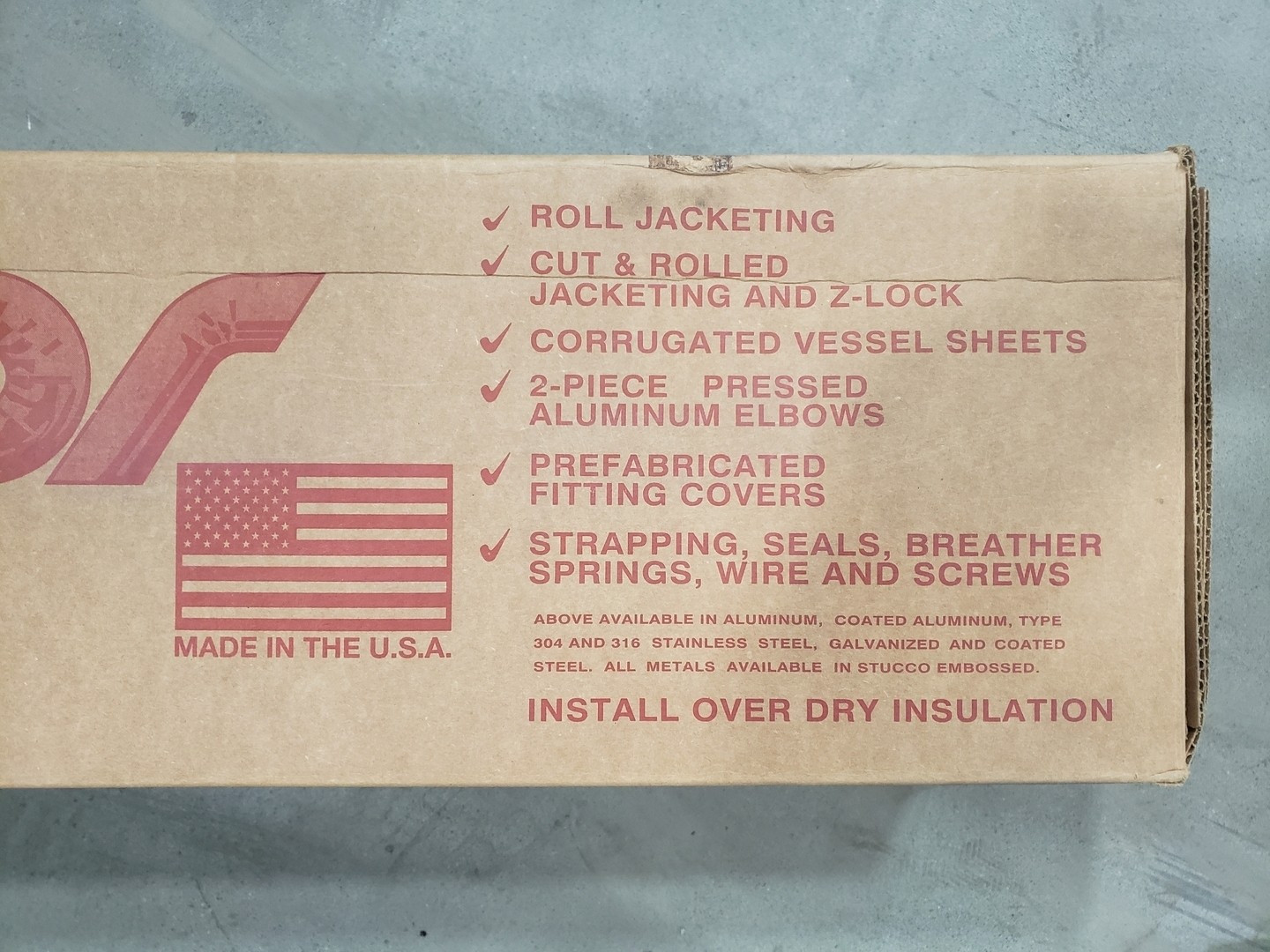 SURPLUS NEW Insul-Mate T-304 0.10″ x 36″ x 50′ Stainless Steel Embossed Roll w/