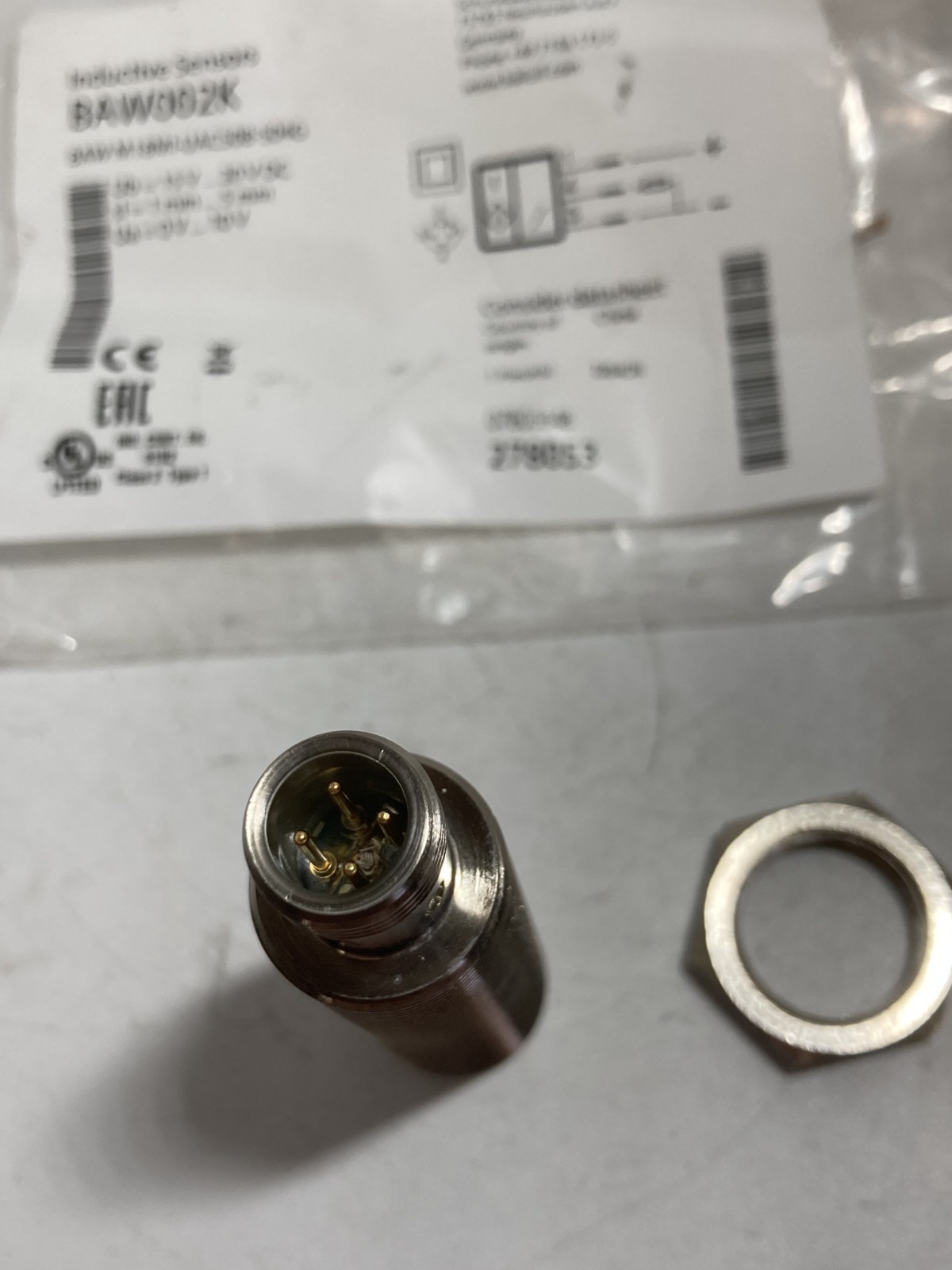 BALLUFF BAW M18MI-UAC50B-S04G INDUCTIVE SENSOR 15-30VDC1MM-5MM SL NIB