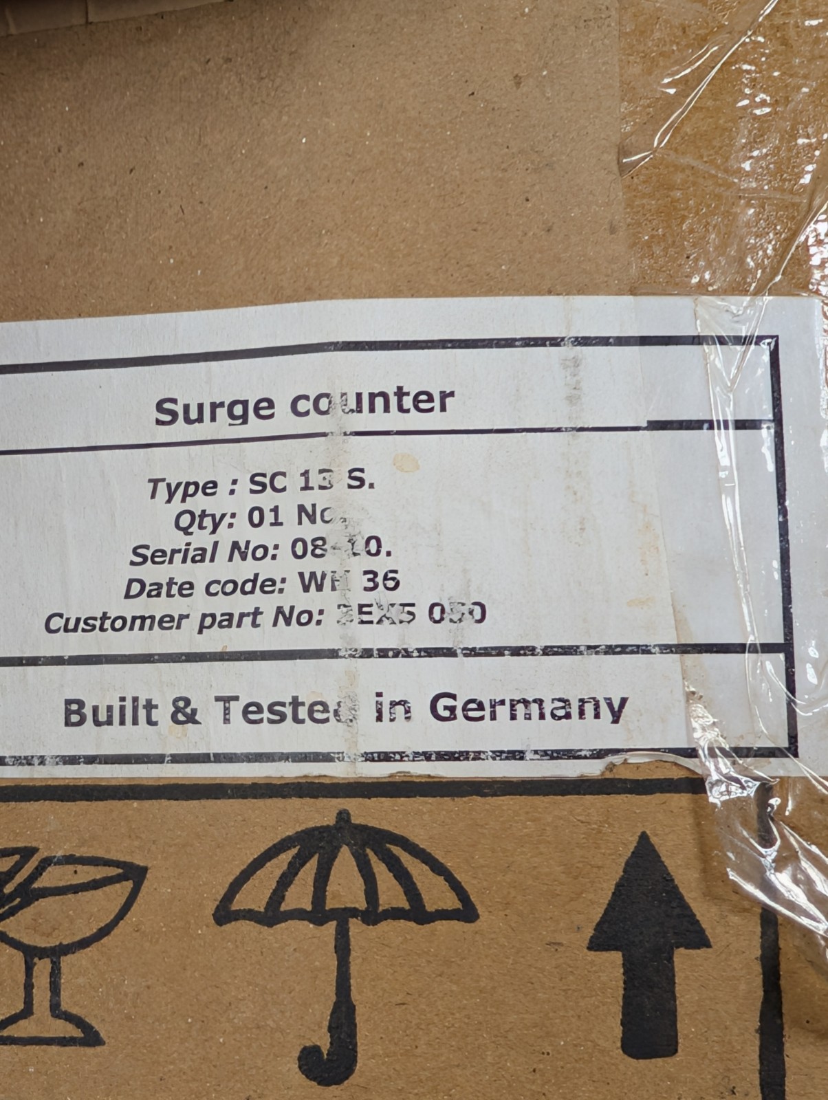 Siemens Lightning Surge Counter 3EX5 050