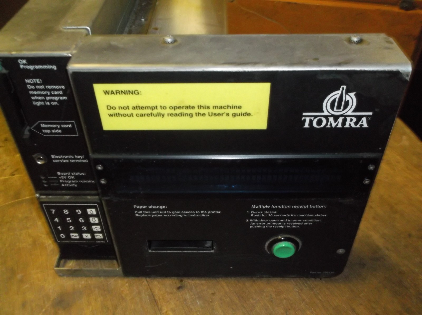 Tomra Can/Bottle Return Recycle Machine 598110 598353 Inner Chassis FREE SHIP