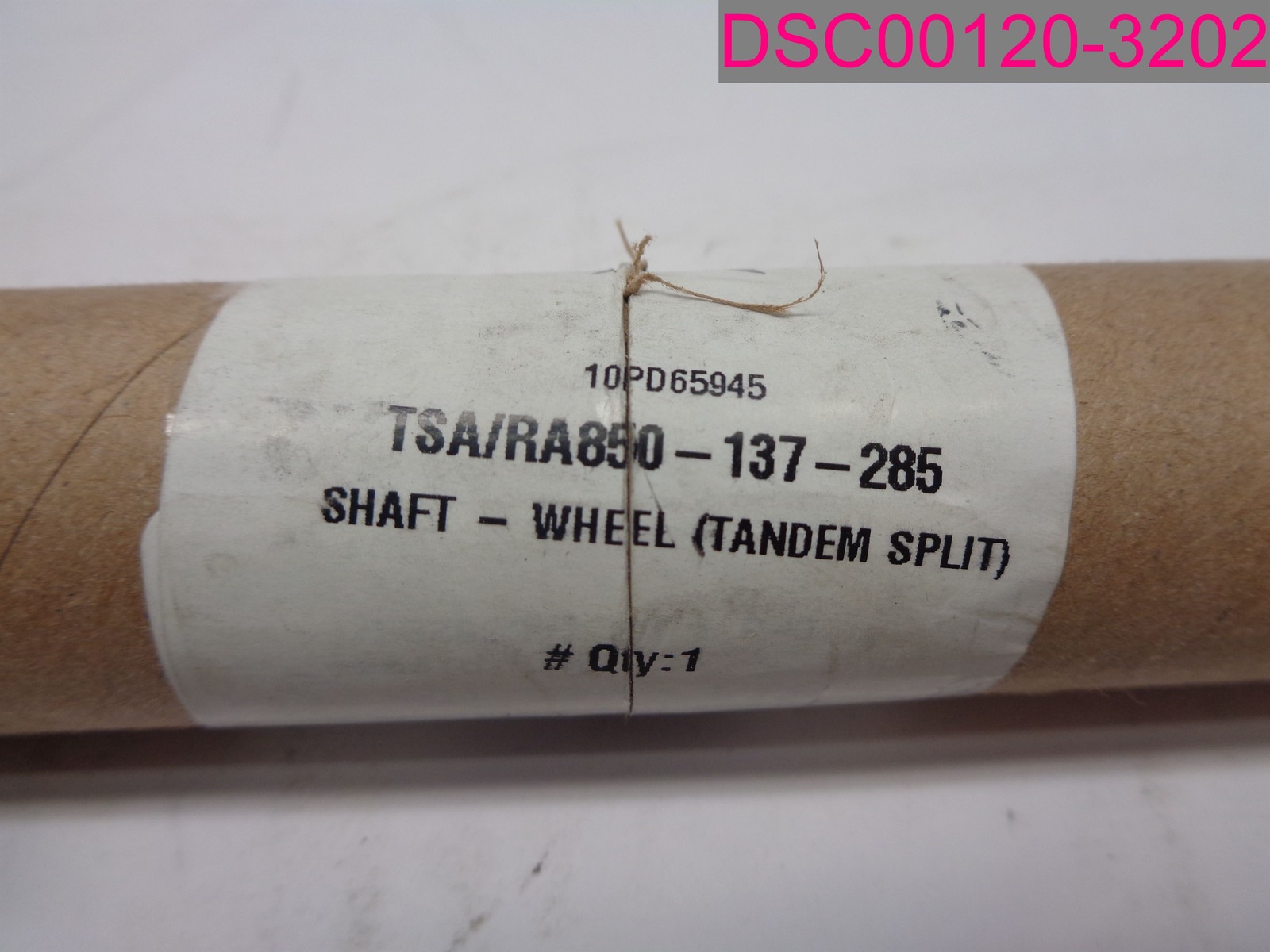 StarLift Parts TSA/ RA 850-137-285, Shaft -Wheel Tandem Split