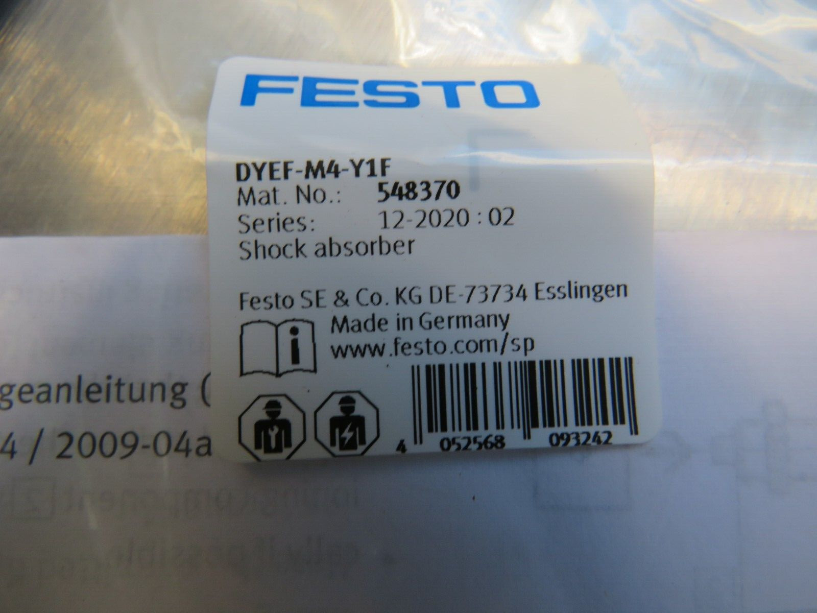 Festo DYEF-M4-Y1F Shock Absorber 548370 (USA SELLER)