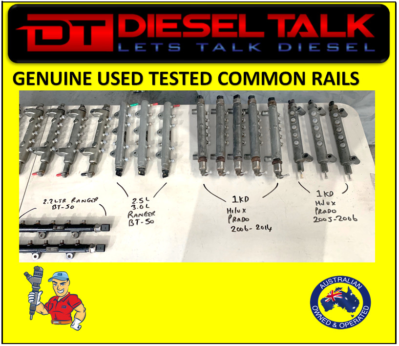 GENUINE USED COMMON RAIL TESTED. MITSUBISHI 1465A034 COMMON RAIL. PAJERO TRITON