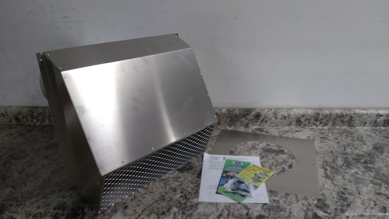 Tjernlund VH!-10 10 In Dia Duct Silver Aluminum Vent Hood