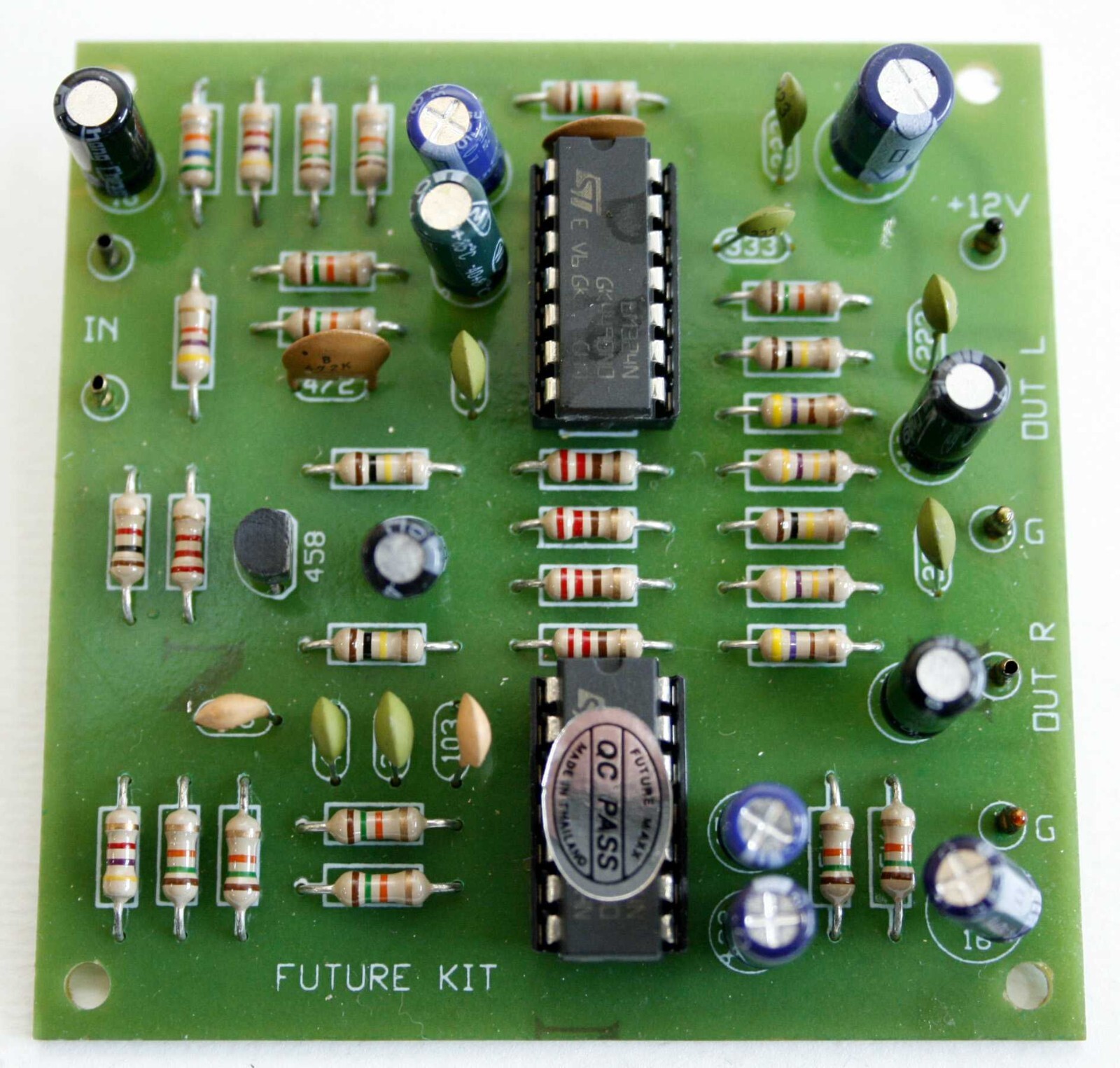 Stereo Simulator from Mono Signal (Mono To Stereo Converter) Assembled Kit