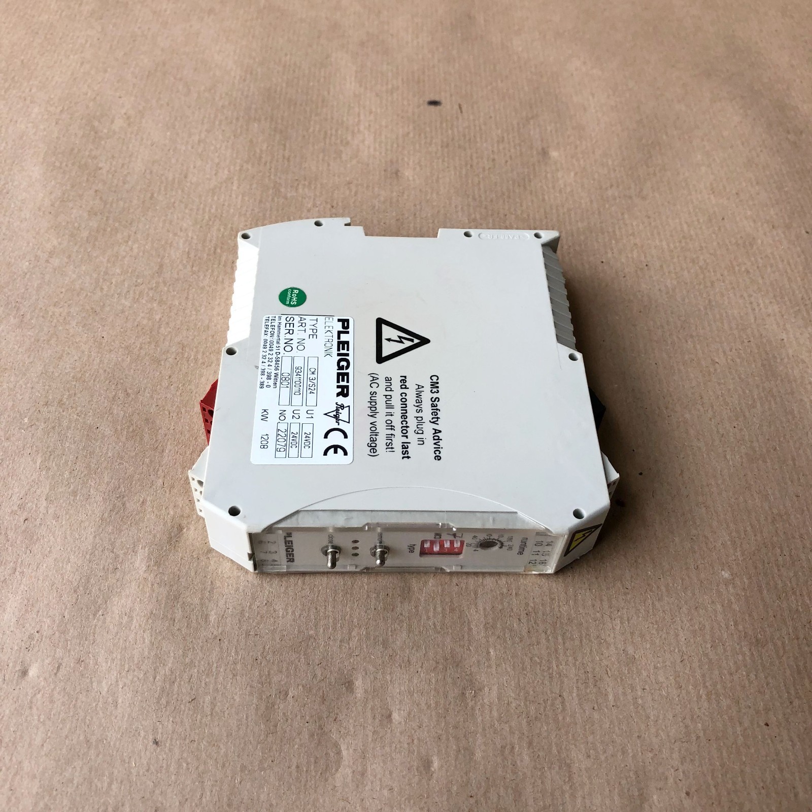 PLEIGER CM3/S24 CONTROL MODULE 9341100110