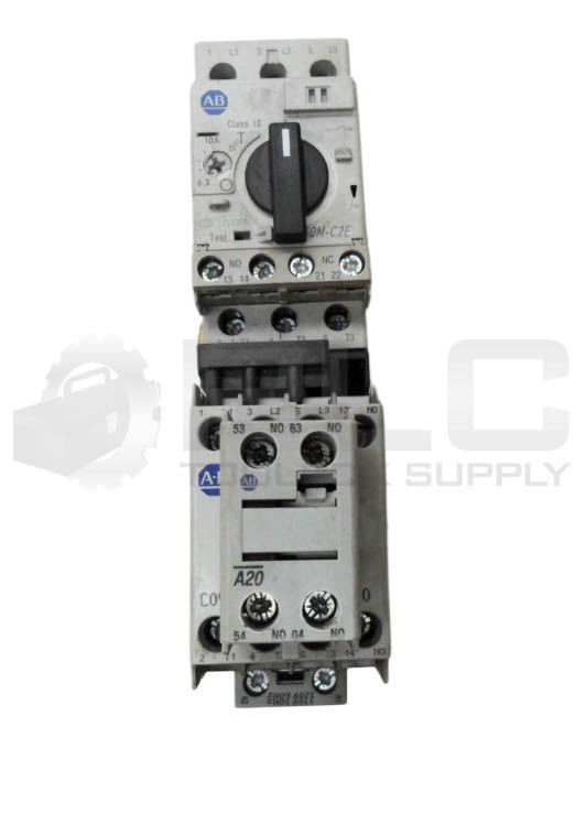 ALLEN BRADLEY 140M-C2E-C10 /C CIRCUIT BREAKER W/ 100-C09*10 /A W/ 100-F /B