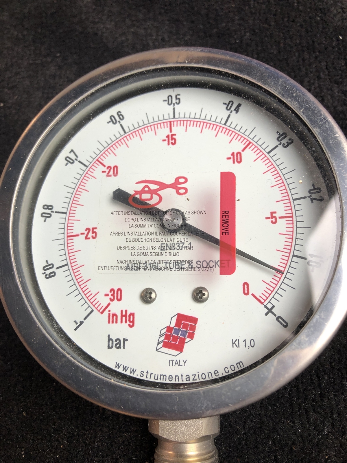 Strumentazione AISI-316L Gauge AISI316L