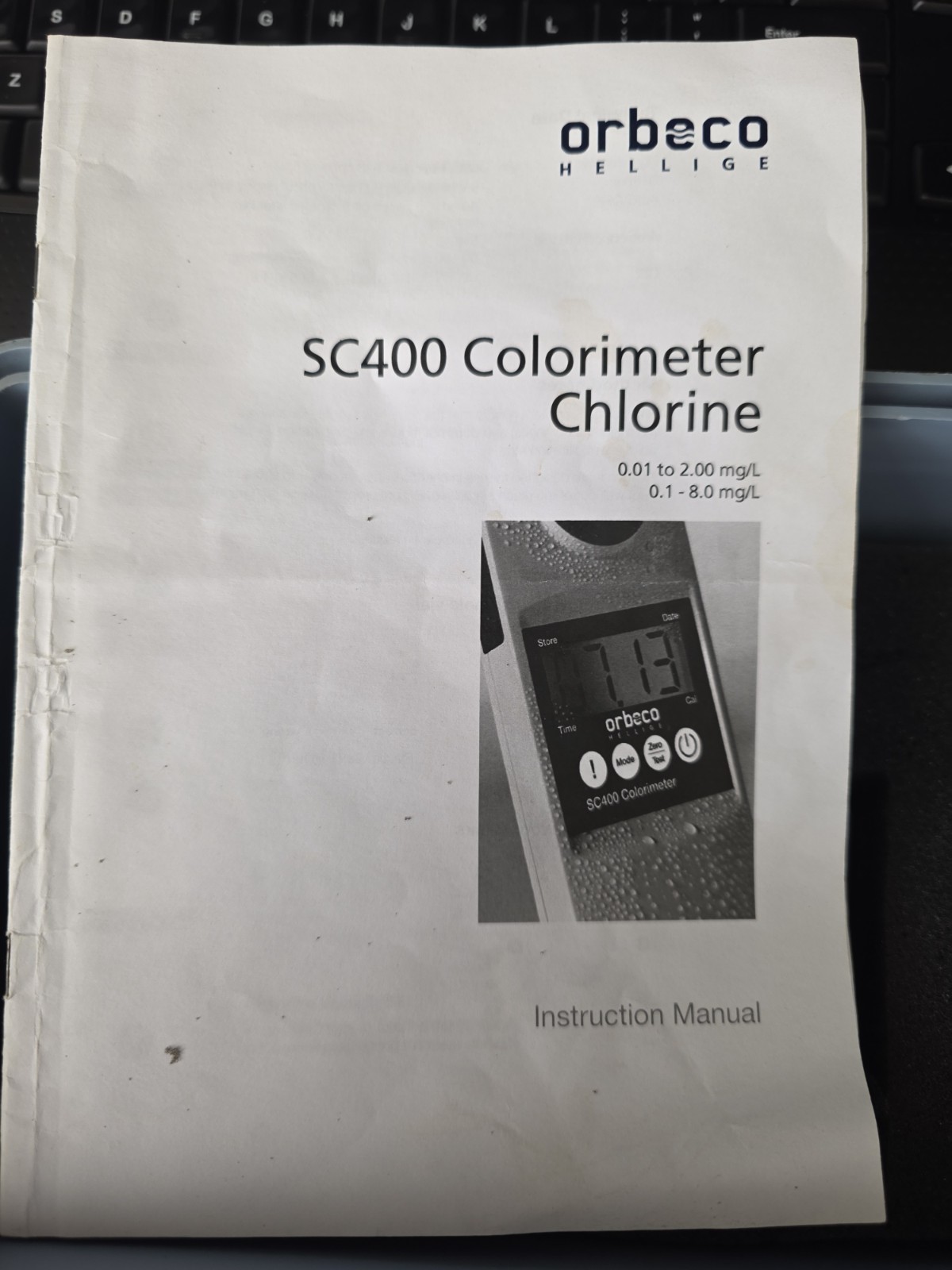 Orbeco SC400 colorimeter, Chlorine analyzer
