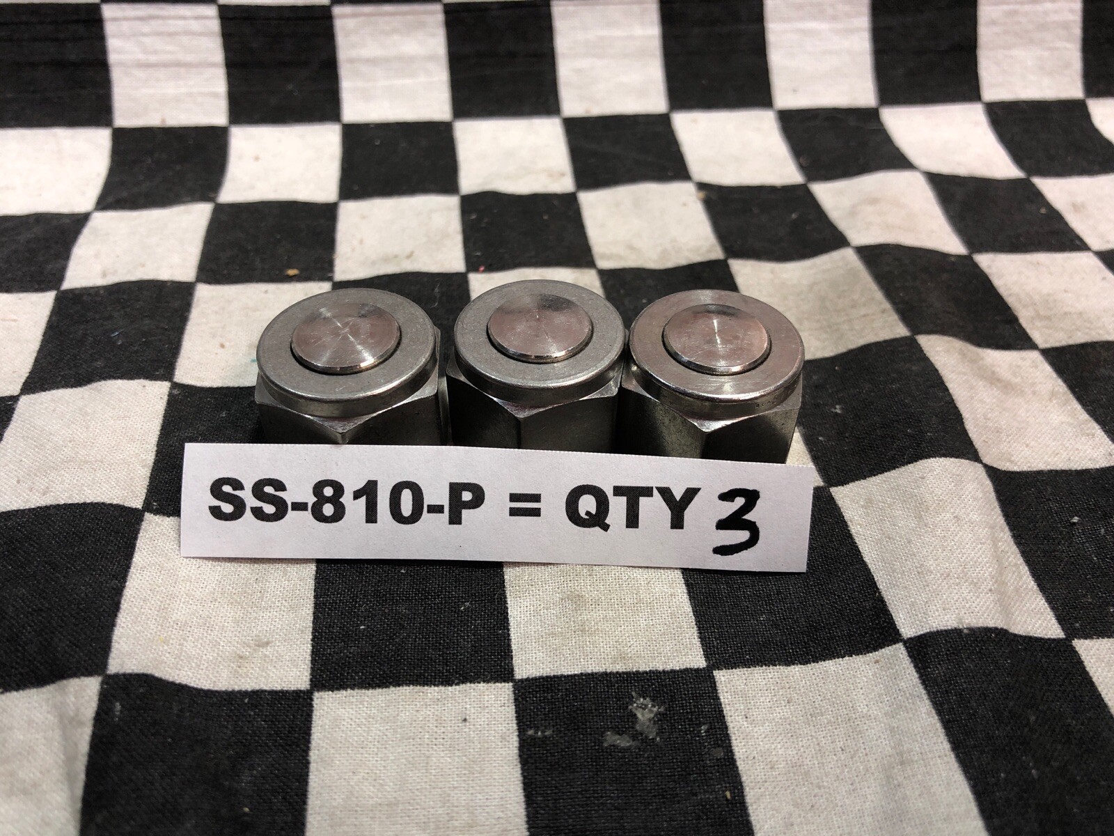 Swagelok PLUG 1/4″ 1/2″ 3/4″ SS-400-P, SS-810-P, SS-1210-P, Lot Of 6 ShipSameDay